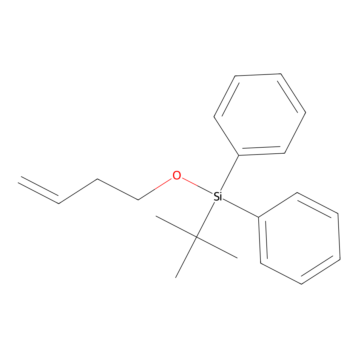 (But-3-en-1-yloxy)(tert-butyl)diphenylsilane molecular structure, CAS 135006-32-5