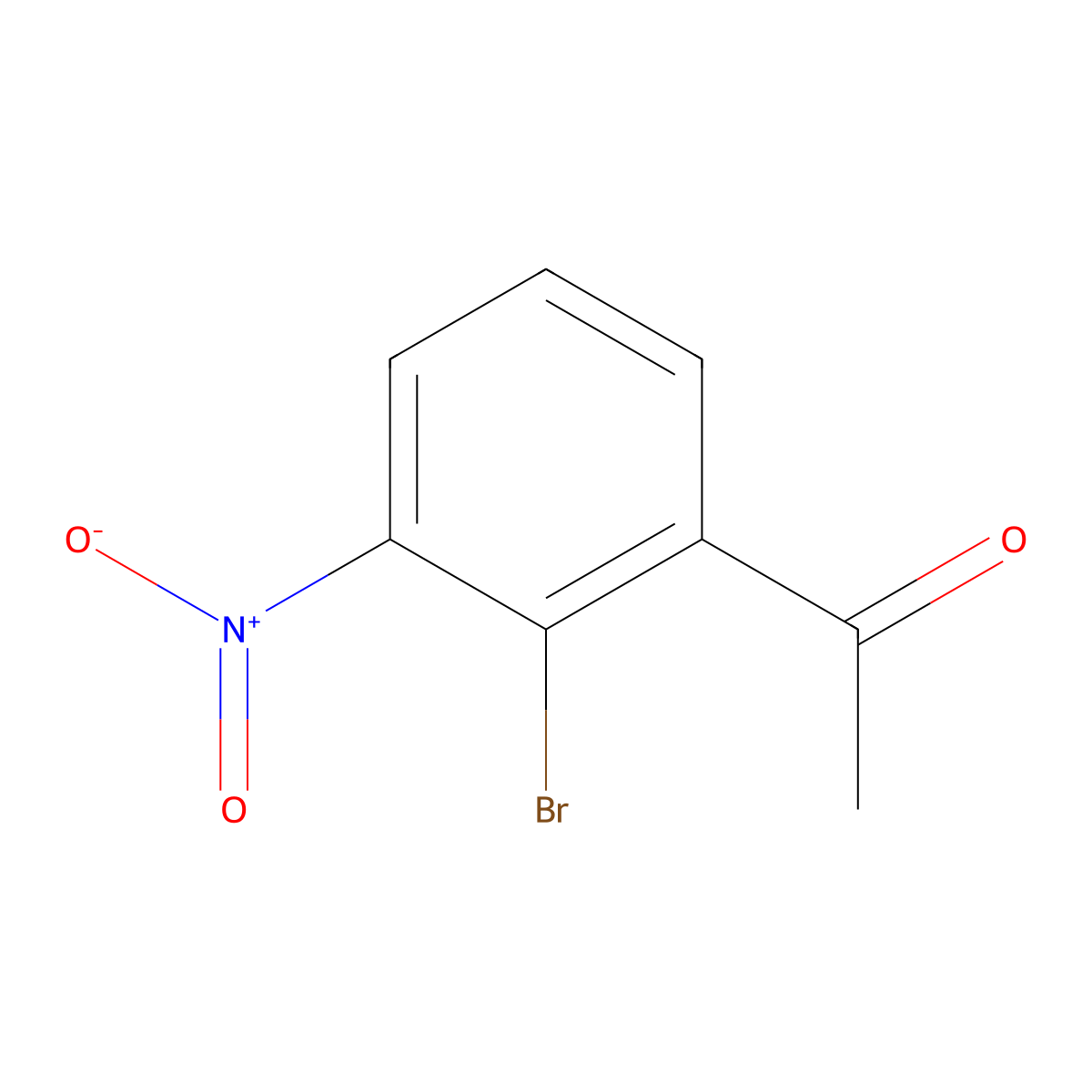 1-(2-Bromo-3-nitrophenyl)ethanone molecular structure, CAS 135007-62-4