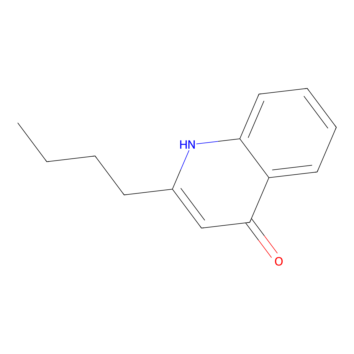 2-Butylquinolin-4(1H)-one molecular structure, CAS 135015-64-4