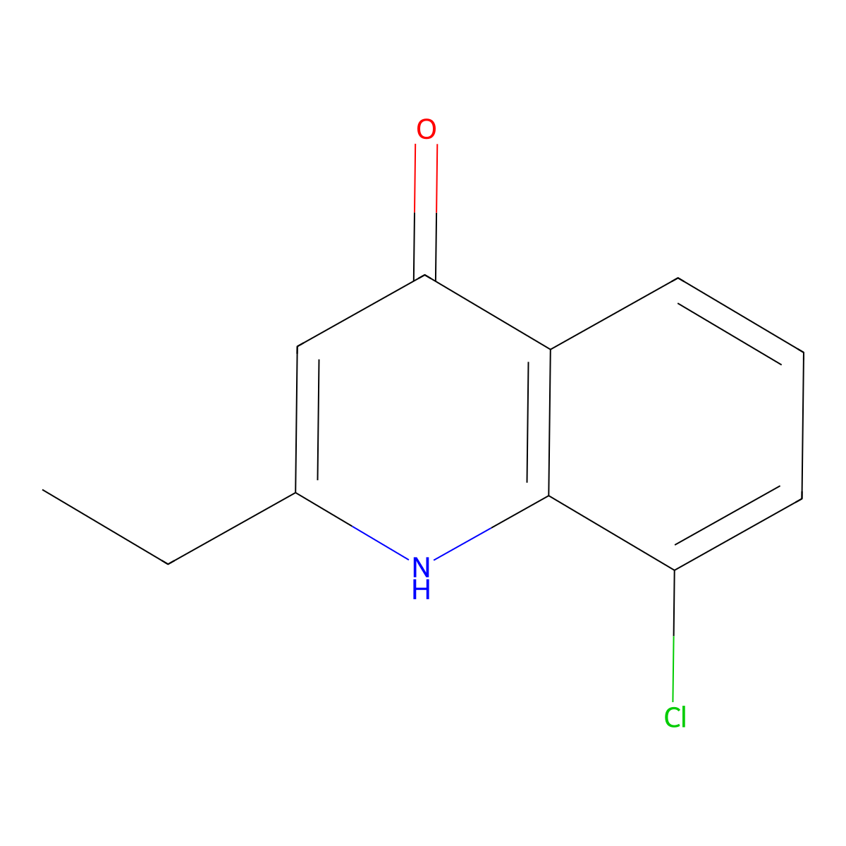 8-Chloro-2-ethylquinolin-4-ol molecular structure, CAS 135016-22-7