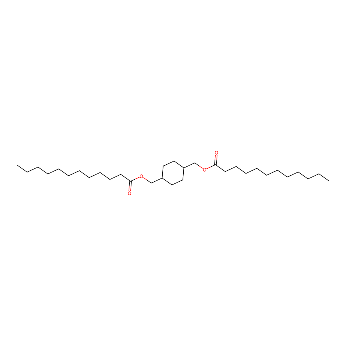 1,4-Cyclohexanedimethanol Dilaurate molecular structure, CAS 135025-34-2