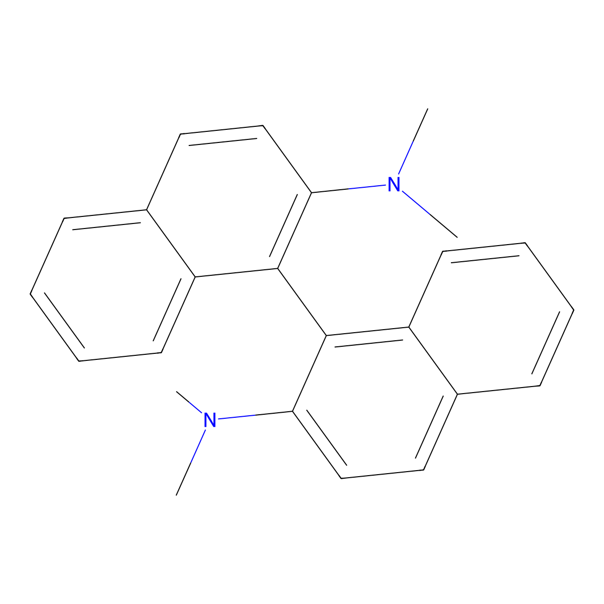 (R)-N2,N2,N2',N2'-Tetramethyl-[1,1'-binaphthalene]-2,2'-diamine molecular structure, CAS 135029-77-5