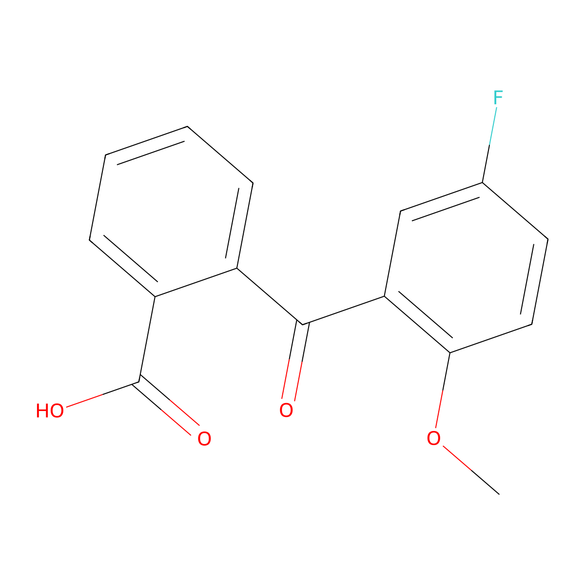 2-(3-Fluoro-6-methoxybenzoyl)benzoic acid molecular structure, CAS 135030-71-6