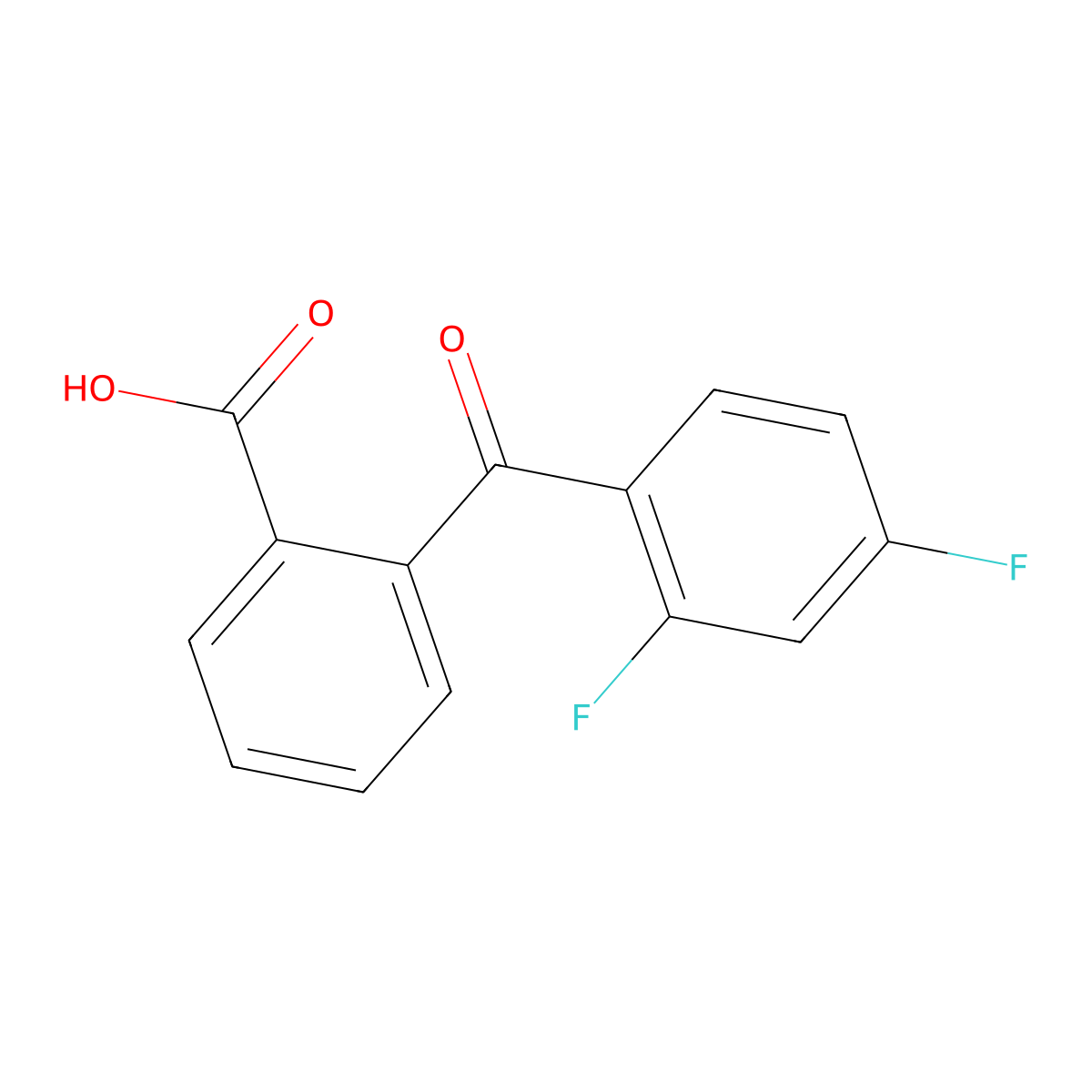2-(2,4-difluorobenzoyl)benzoic Acid molecular structure, CAS 135030-72-7
