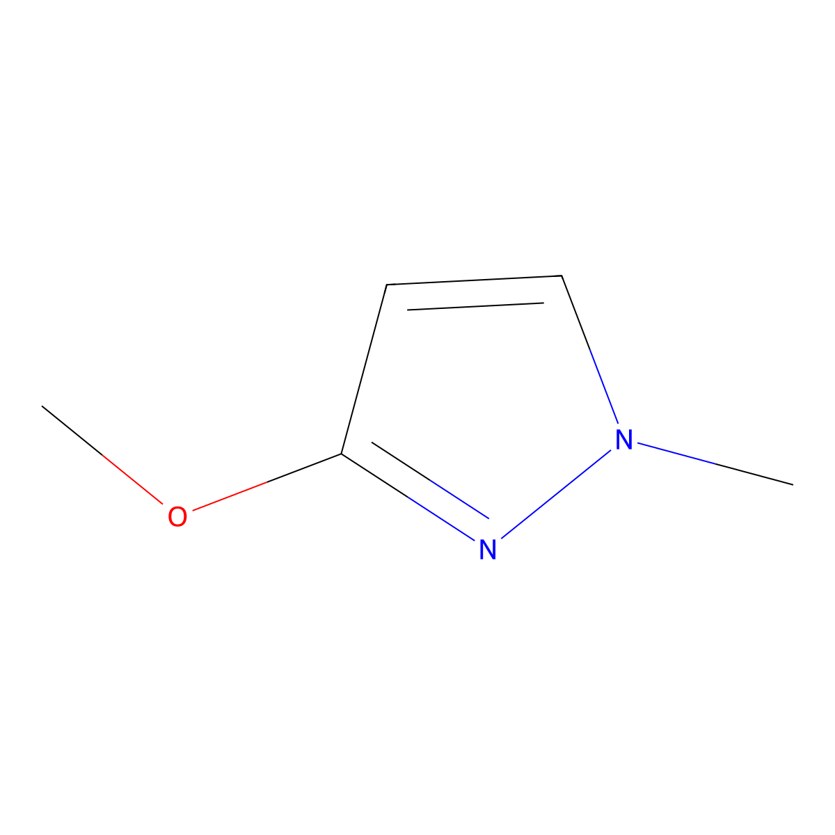 3-Methoxy-1-methyl-1H-pyrazole molecular structure, CAS 1350323-86-2