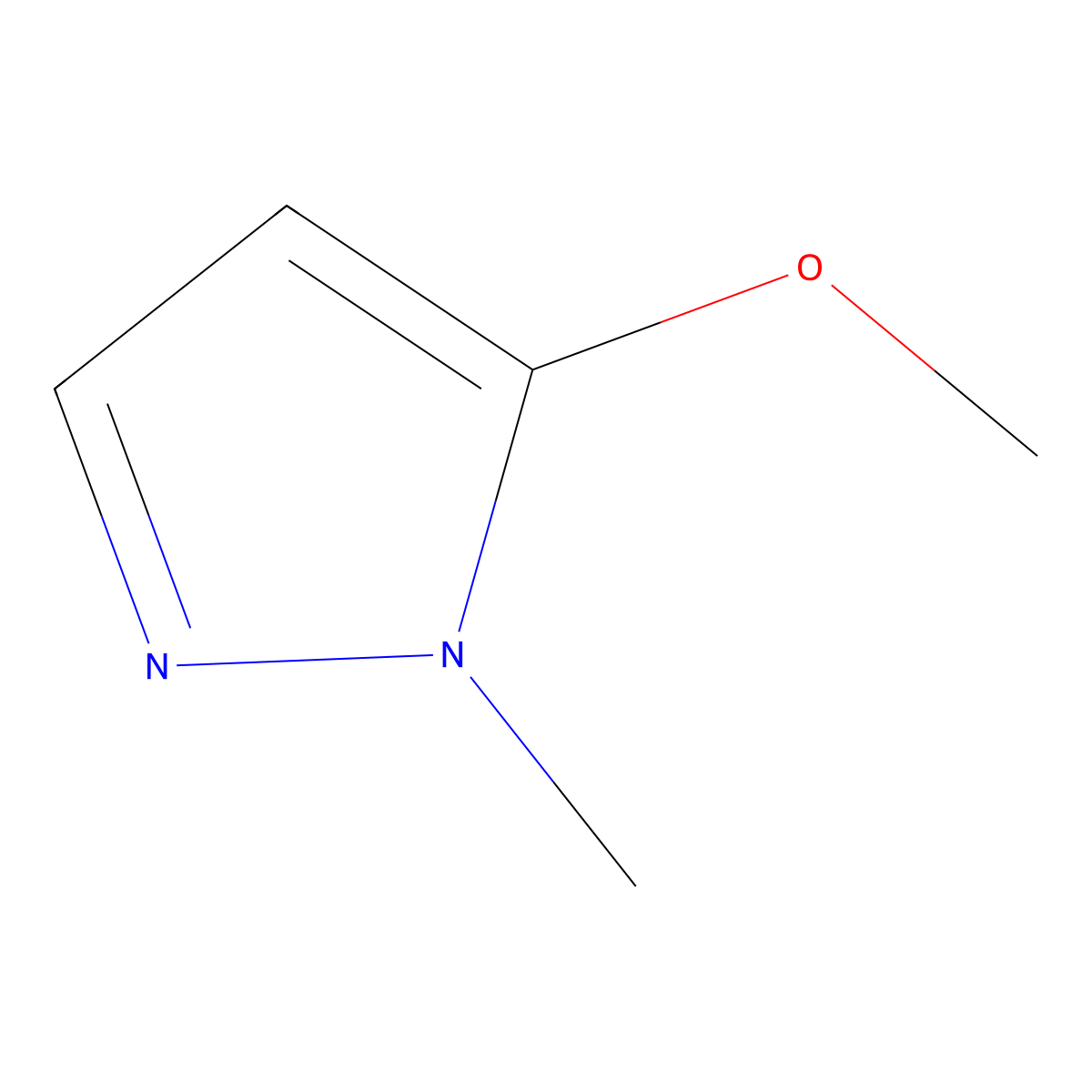 5-Methoxy-1-methyl-1H-pyrazole molecular structure, CAS 1350323-88-4