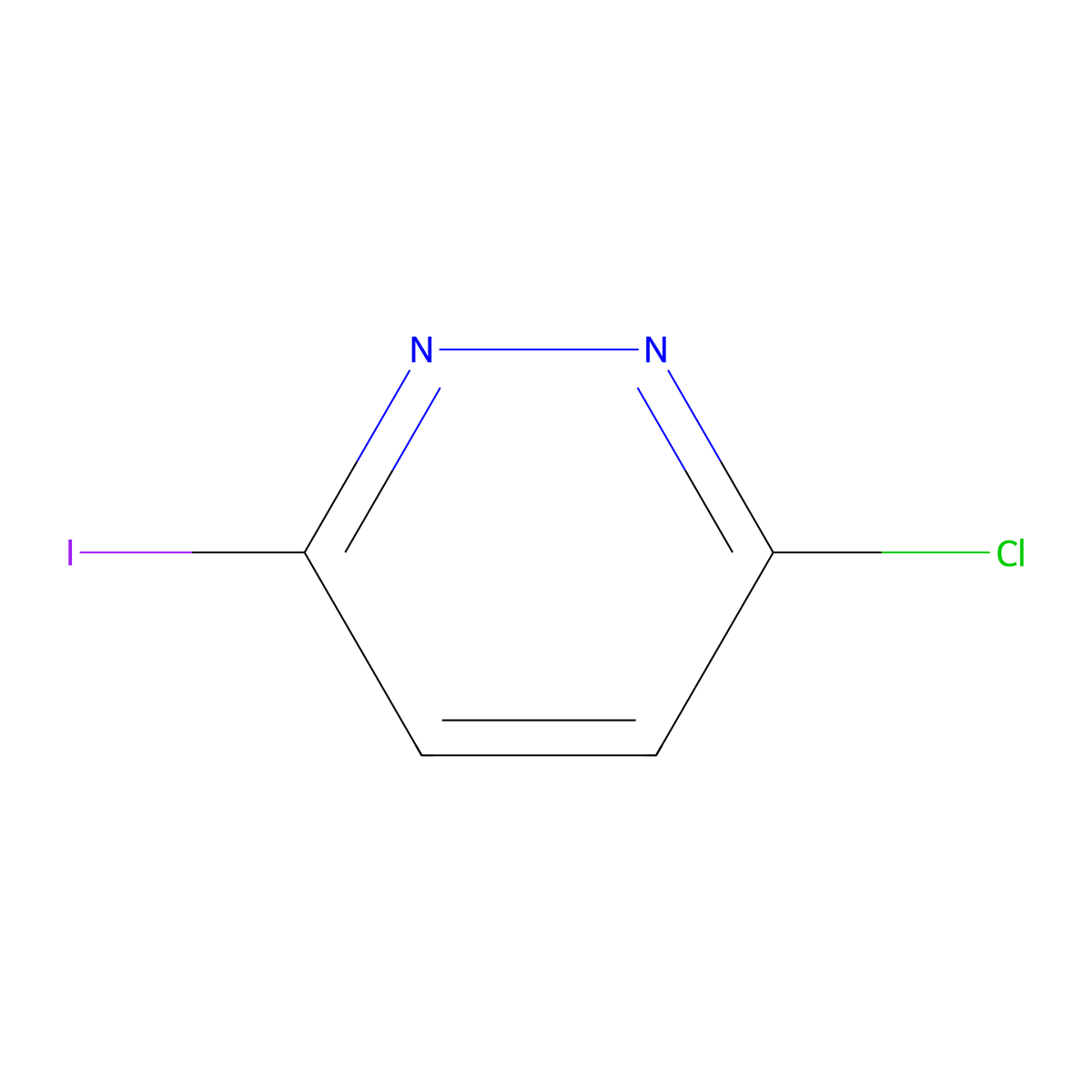 3-Chloro-6-iodopyridazine molecular structure, CAS 135034-10-5