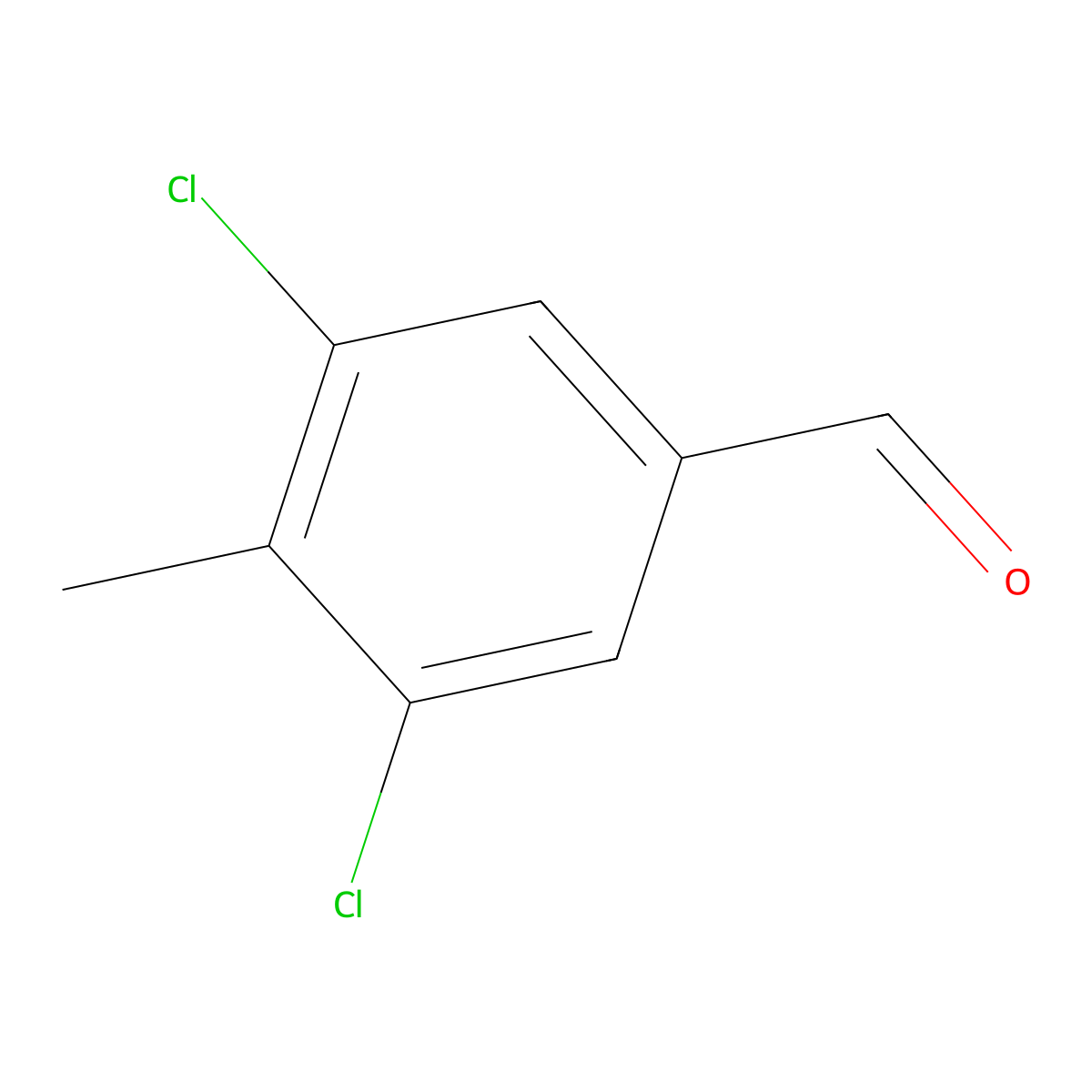 3,5-Dichloro-4-methylbenzaldehyde molecular structure, CAS 1350363-72-2