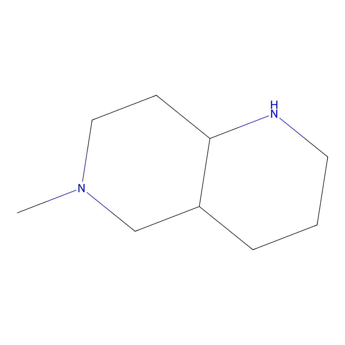 6-Methyl-decahydro-1,6-naphthyridine molecular structure, CAS 135037-28-4