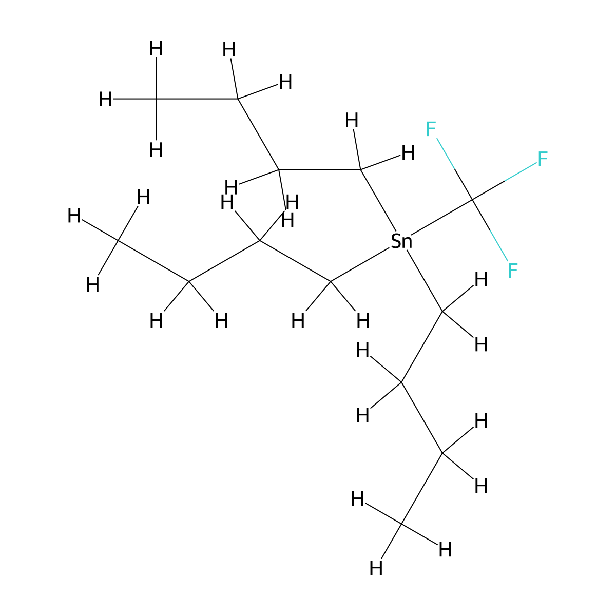 Tributyl(trifluoromethyl)stannane molecular structure, CAS 135039-77-9