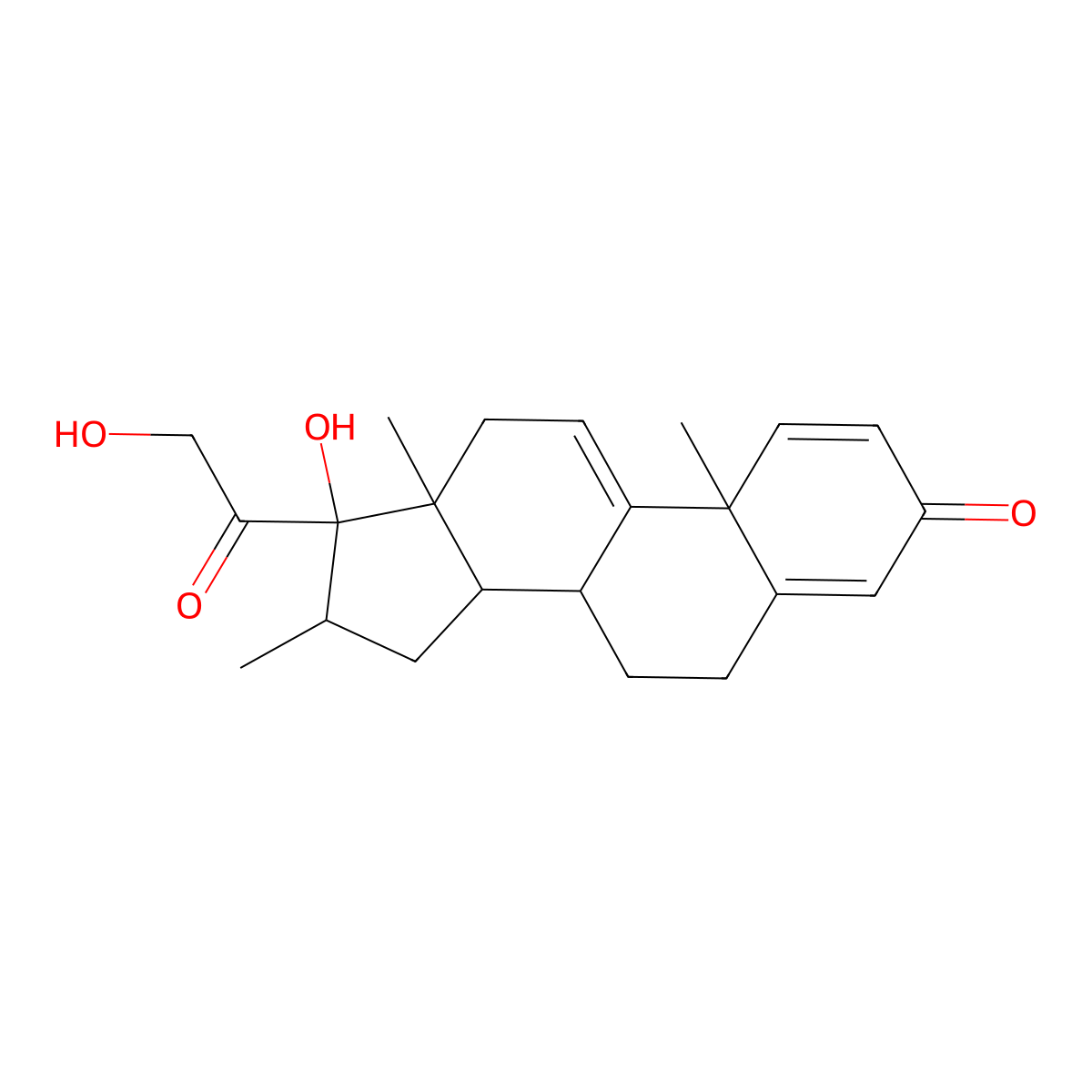 17,21-Dihydroxy-16beta-methylpregna-1,4,9(11)-triene-3,20-dione molecular structure, CAS 13504-15-9