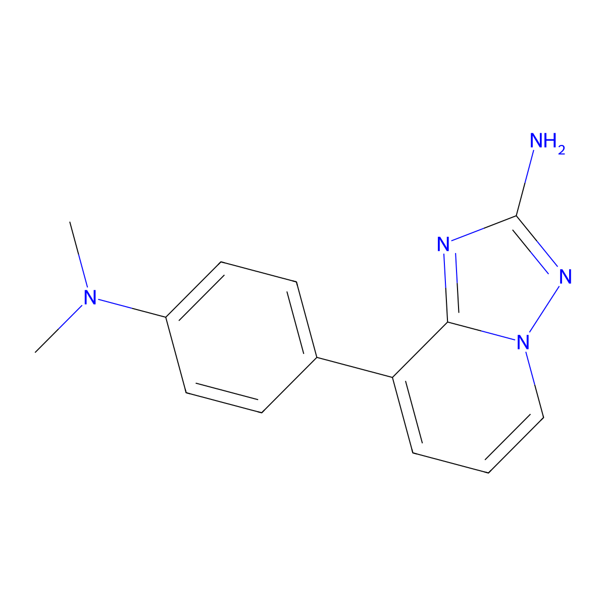 8-(4-(Dimethylamino)phenyl)-[1,2,4]triazolo[1,5-A]pyridin-2-amine molecular structure, CAS 1350434-39-7