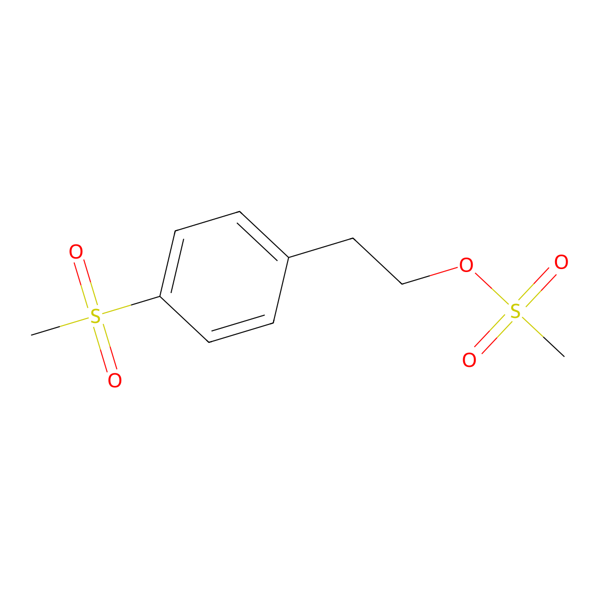 4-(Methylsulfonyl)phenethyl methanesulfonate molecular structure, CAS 1350475-37-4