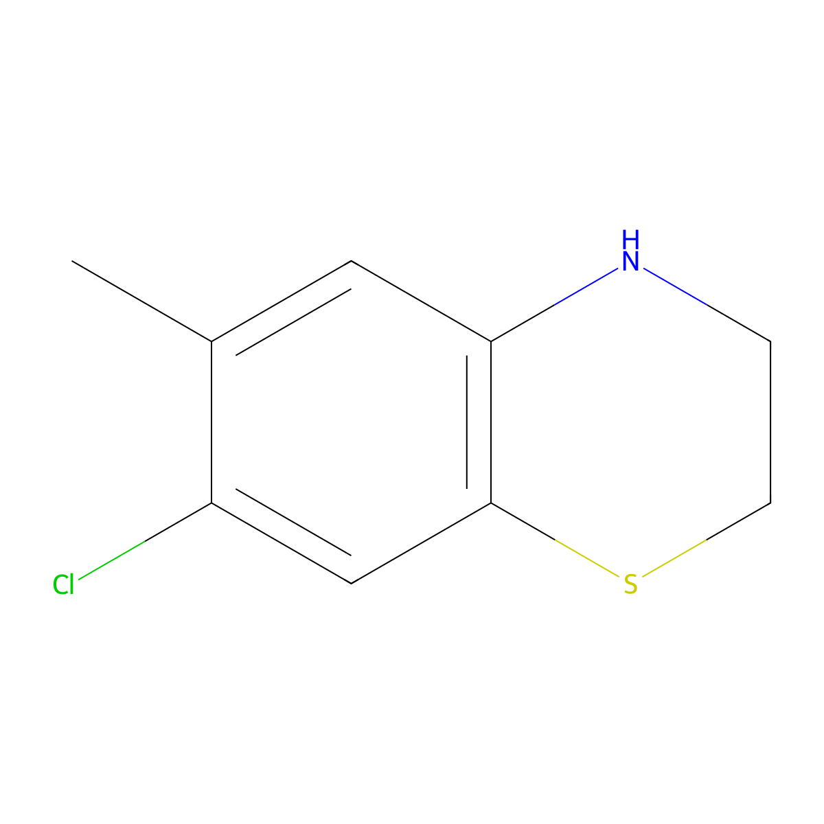 7-Chloro-6-methyl-3,4-dihydro-2H-benzo[1,4]thiazine molecular structure, CAS 1350475-41-0