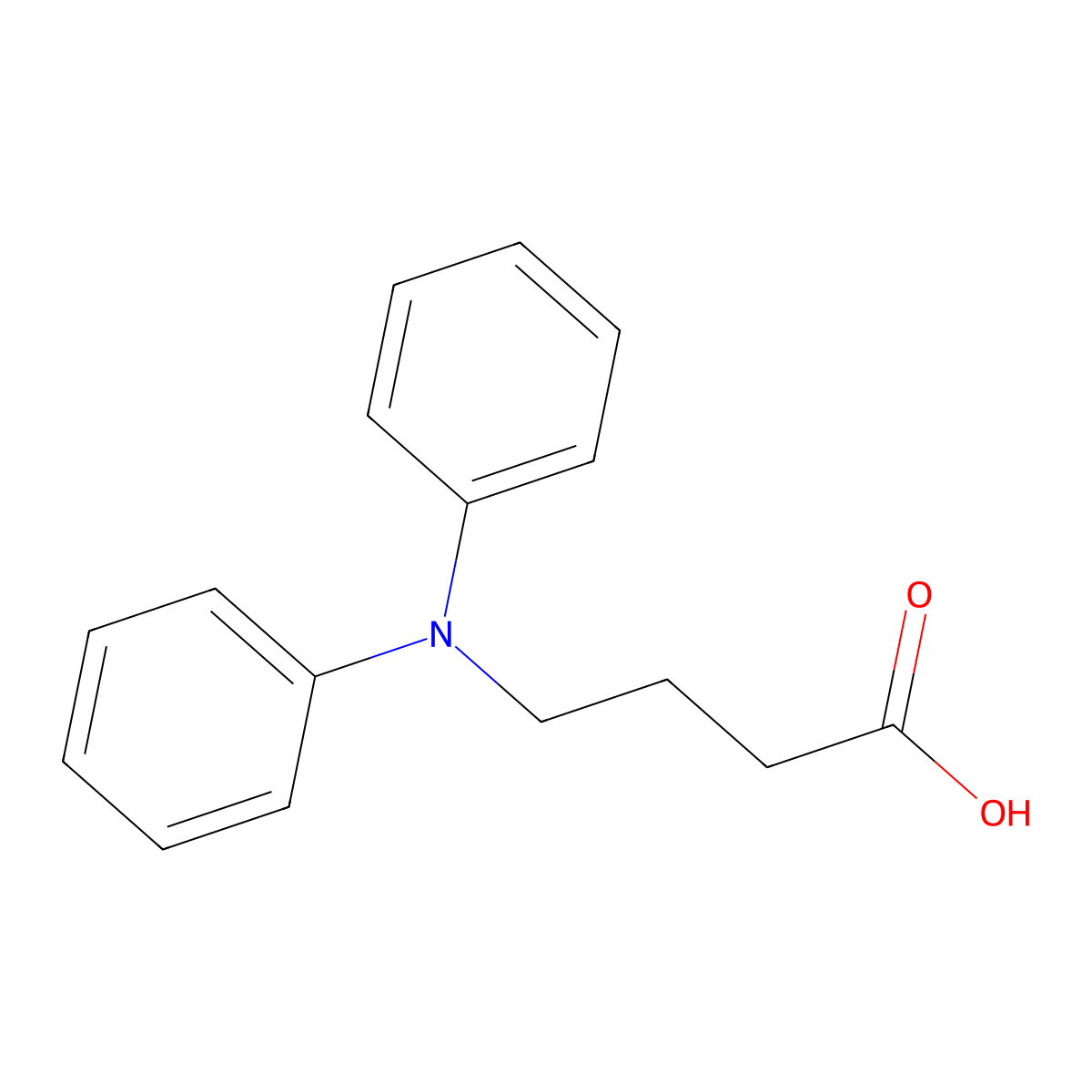 4-(Diphenylamino)butanoic acid molecular structure, CAS 13505-00-5