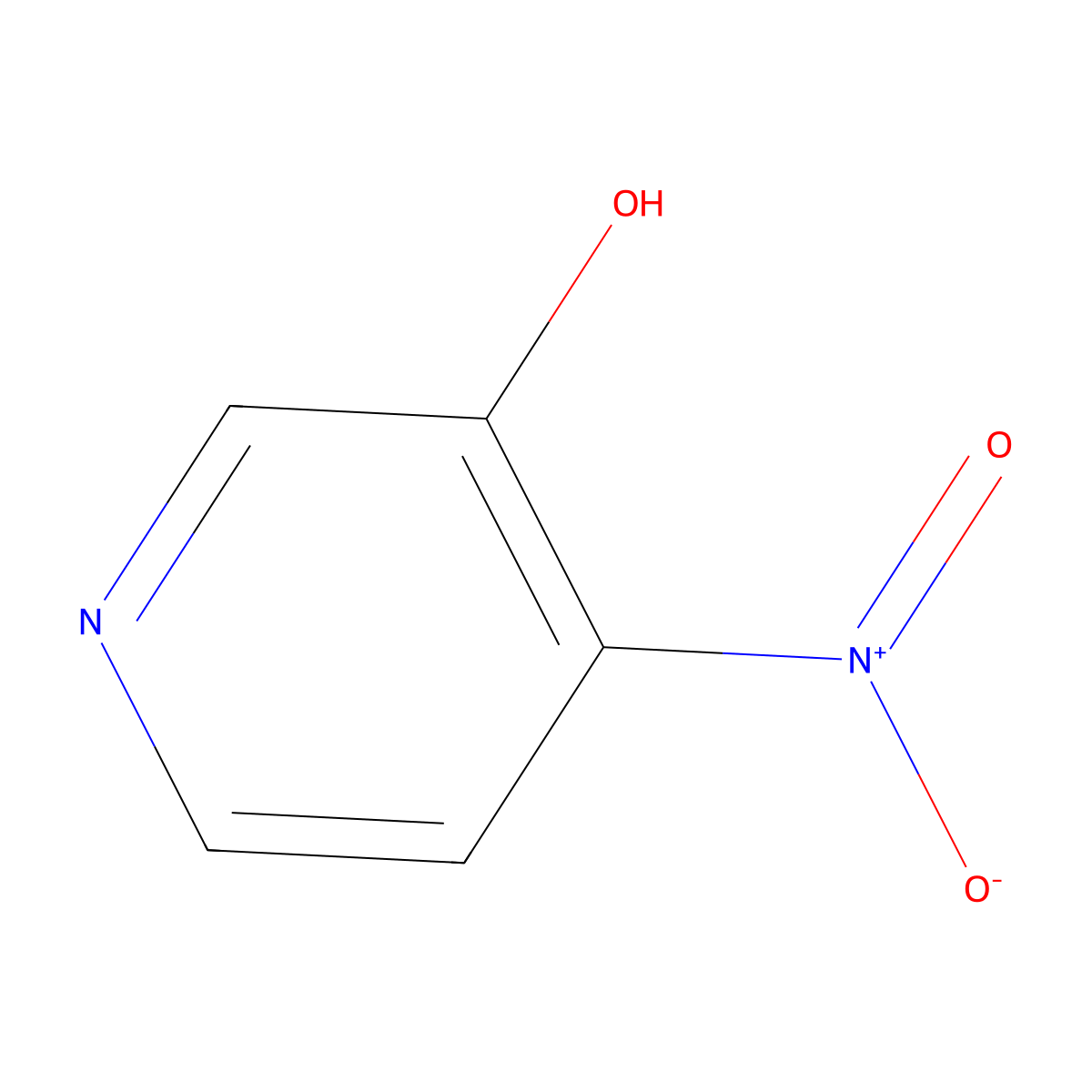 4-Nitropyridin-3-ol molecular structure, CAS 13505-06-1
