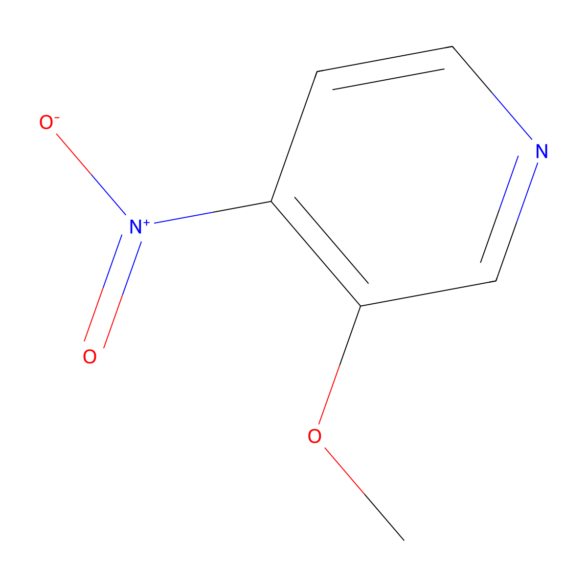 3-Methoxy-4-nitropyridine molecular structure, CAS 13505-07-2