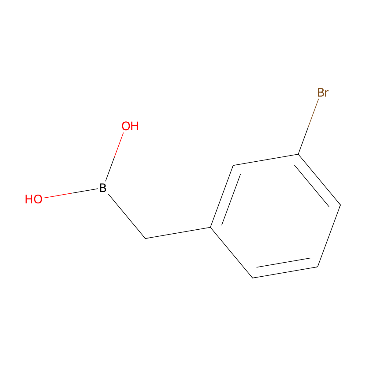 [(3-Bromophenyl)methyl]boronic acid molecular structure, CAS 1350511-73-7