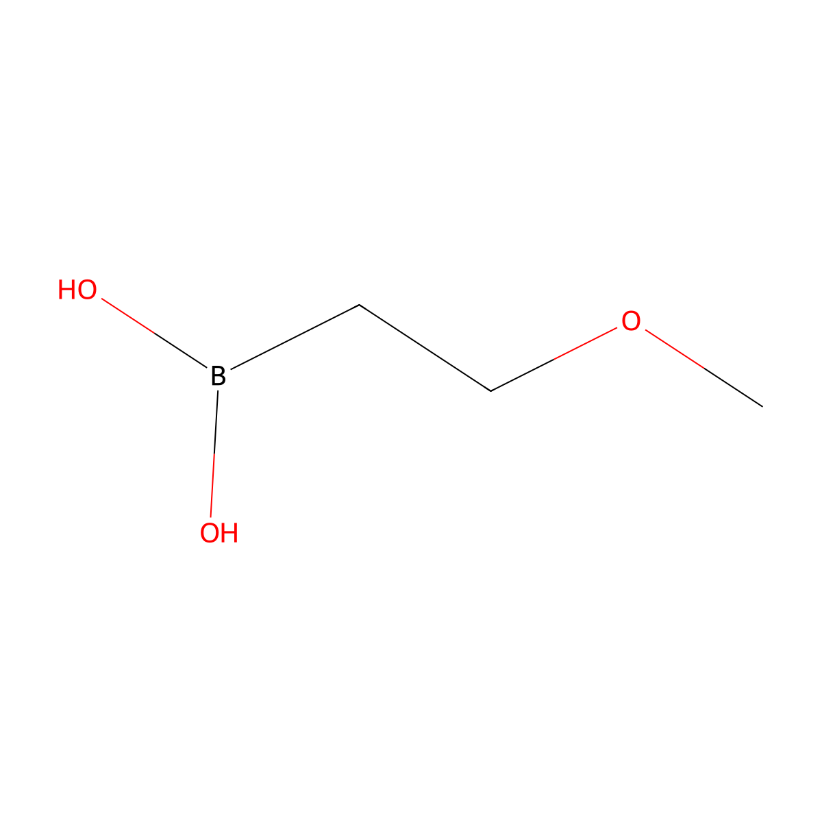 (2-Methoxyethyl)boronic acid molecular structure, CAS 1350511-95-3