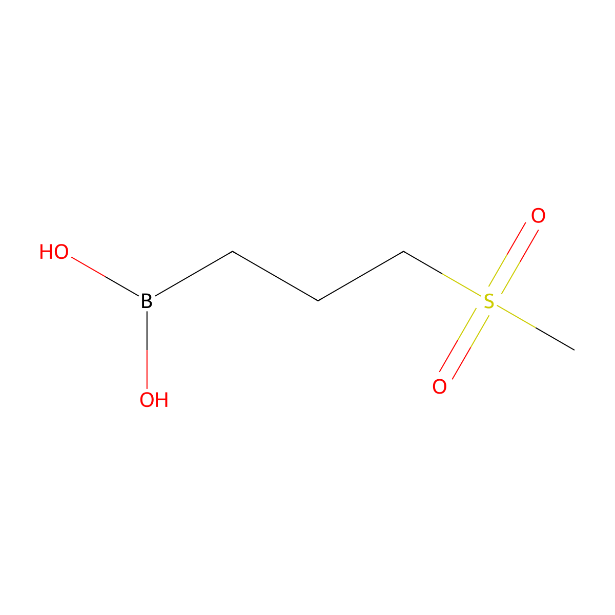 (3-Methanesulfonylpropyl)boronic acid molecular structure, CAS 1350512-42-3