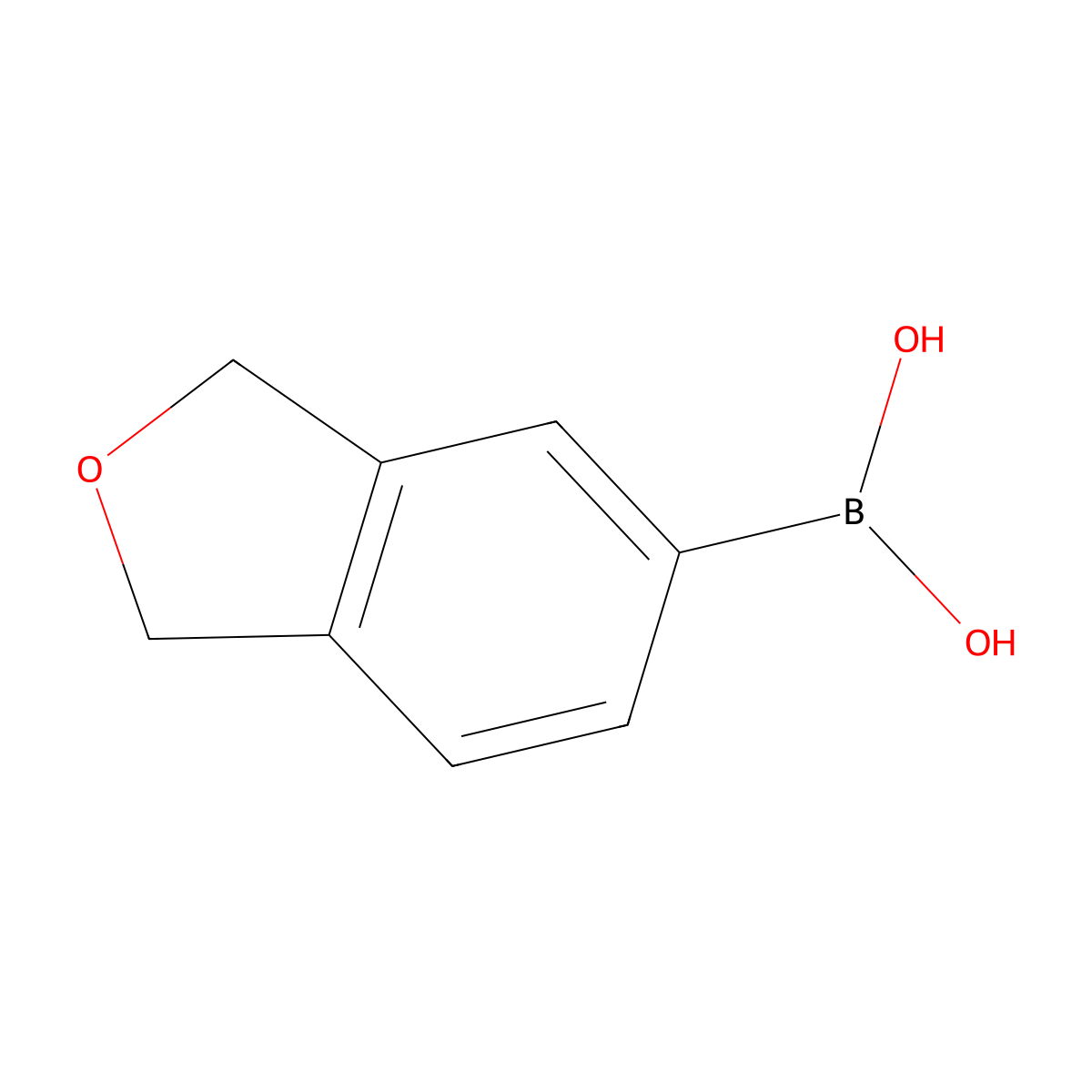 (1,3-Dihydroisobenzofuran-5-yl)boronic acid molecular structure, CAS 1350512-45-6