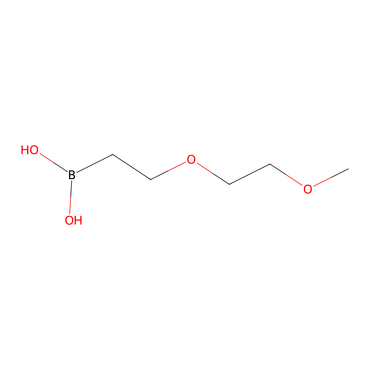 [2-(2-Methoxyethoxy)ethyl]boronic acid molecular structure, CAS 1350512-64-9