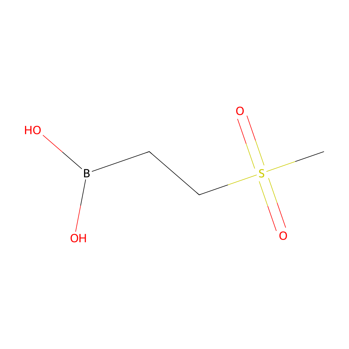 (2-Methanesulfonylethyl)boronic acid molecular structure, CAS 1350513-20-0
