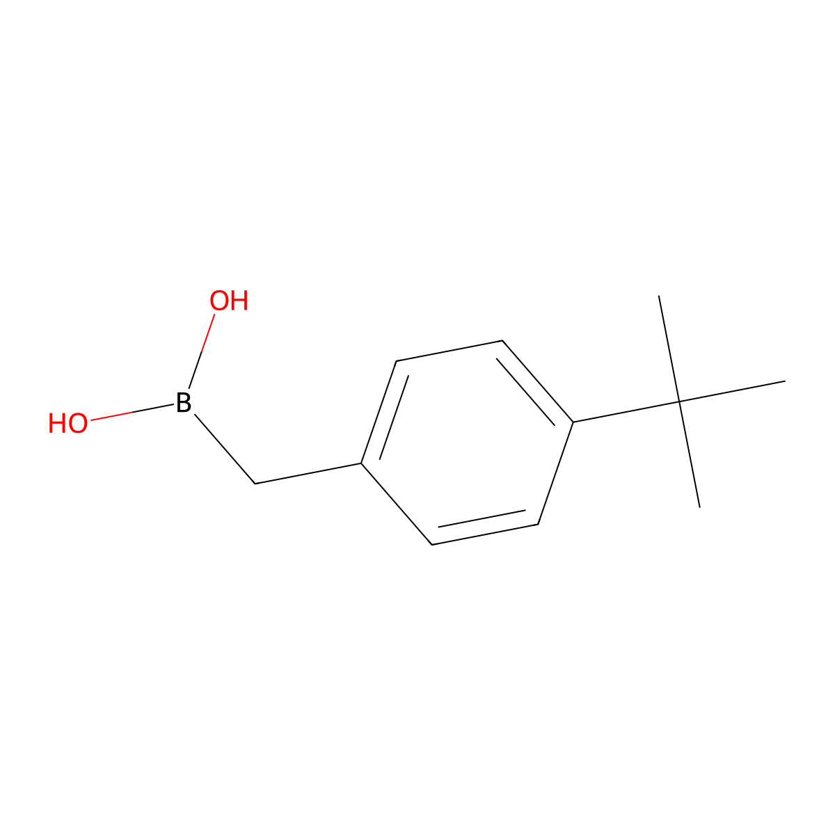 [(4-Tert-butylphenyl)methyl]boronic acid molecular structure, CAS 1350513-29-9