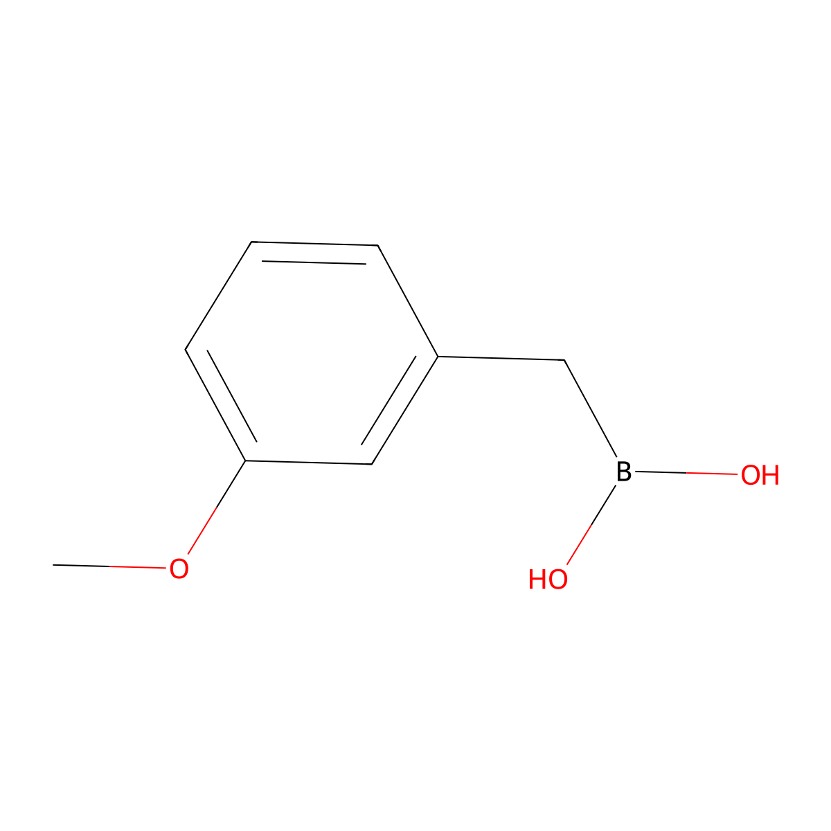 [(3-Methoxyphenyl)methyl]boronic acid molecular structure, CAS 1350513-39-1