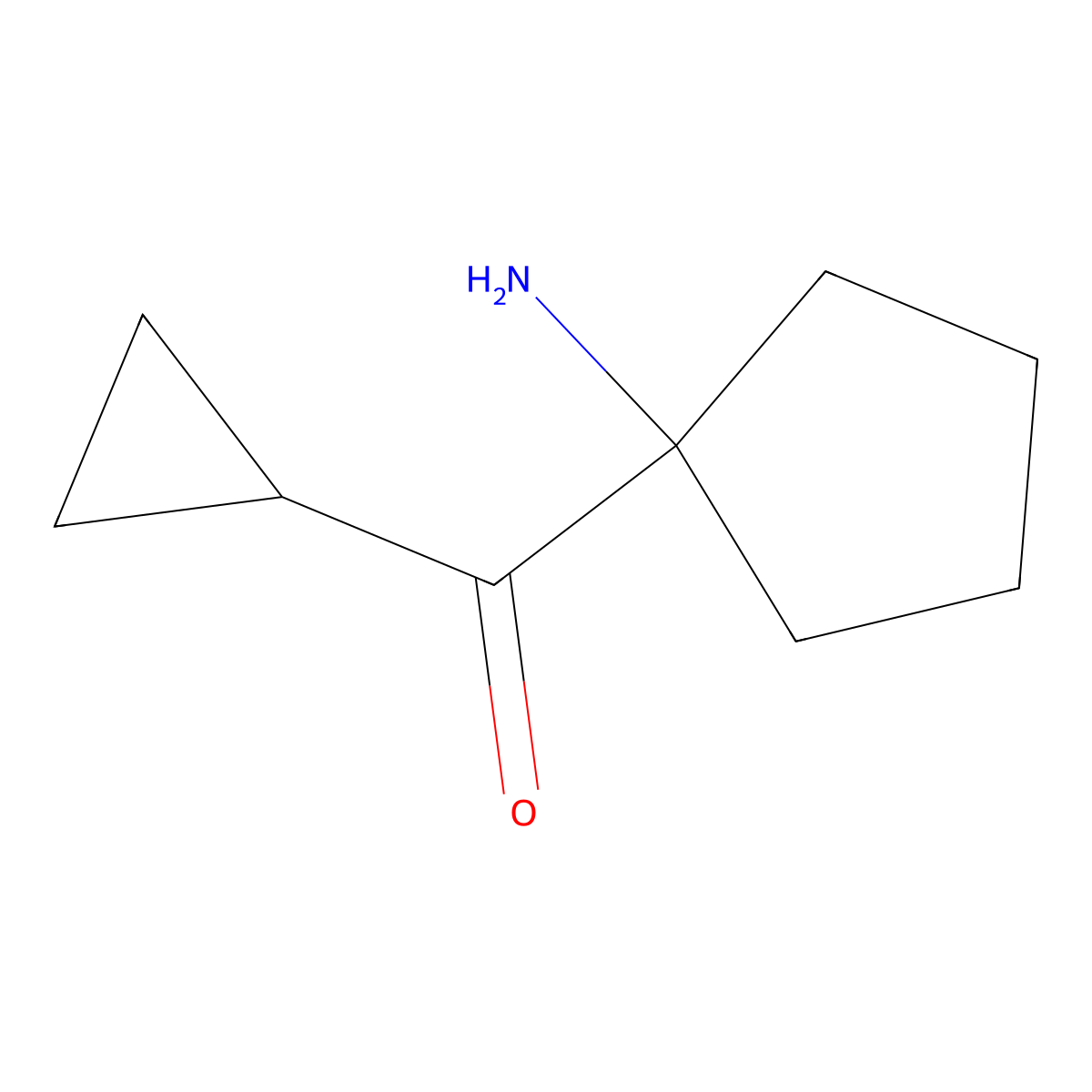 1-Cyclopropanecarbonylcyclopentan-1-amine molecular structure, CAS 1350514-81-6