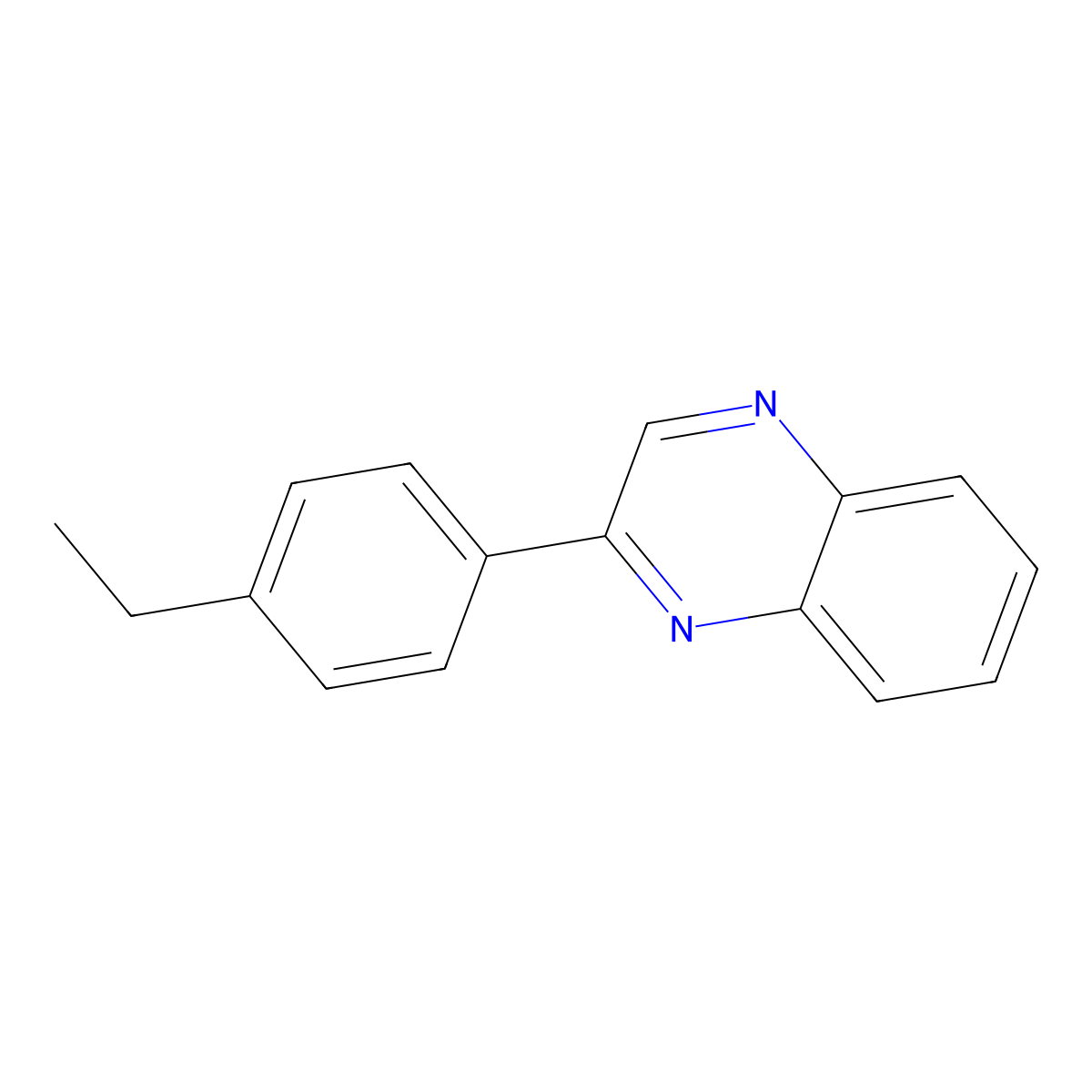2-(4-Ethylphenyl)quinoxaline molecular structure, CAS 1350516-03-8