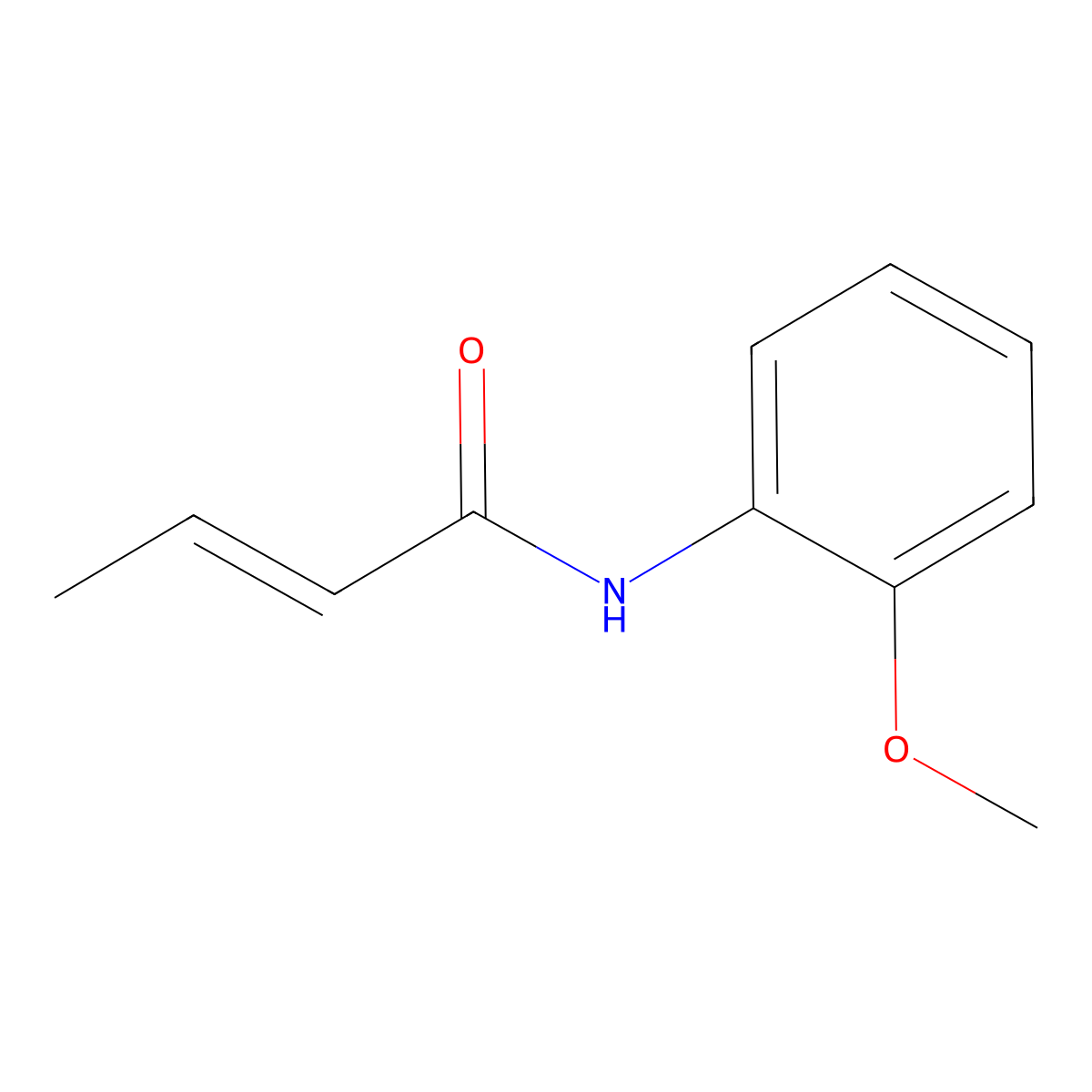 (2E)-N-(2-Methoxyphenyl)-2-butenamide molecular structure, CAS 1350518-42-1