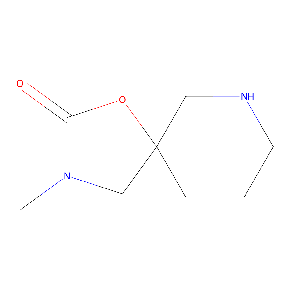 3-Methyl-1-oxa-3,7-diazaspiro[4.5]decan-2-one molecular structure, CAS 1350521-51-5