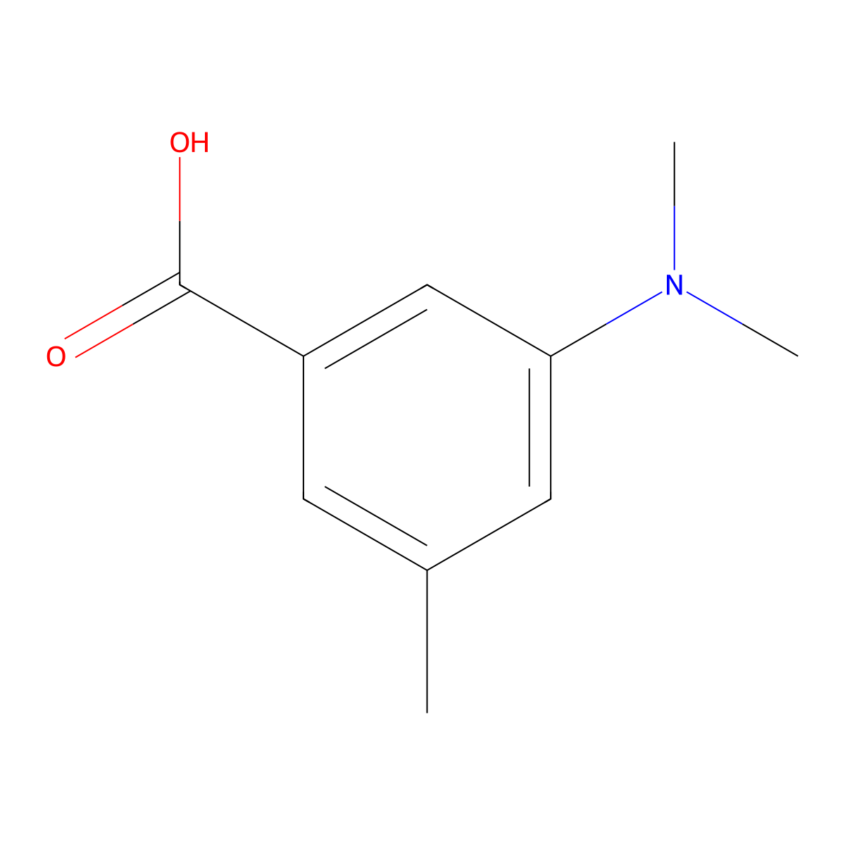 3-(Dimethylamino)-5-methylbenzoic acid molecular structure, CAS 1350539-94-4
