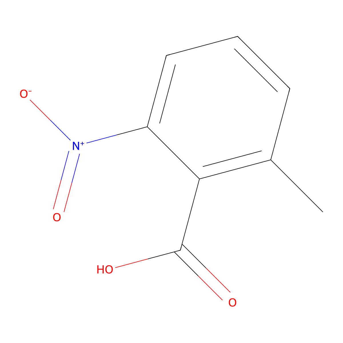 6-Methyl-2-nitrobenzoic acid molecular structure, CAS 13506-76-8