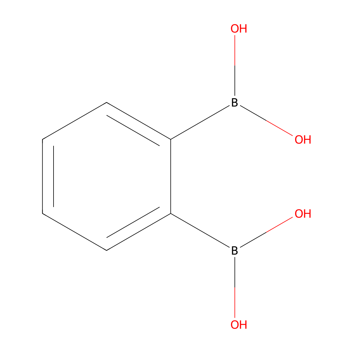 1,2-Phenylenediboronic acid molecular structure, CAS 13506-83-7