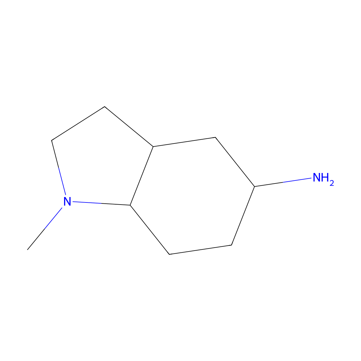 1-methyl-octahydro-1H-indol-5-amine molecular structure, CAS 1350629-71-8