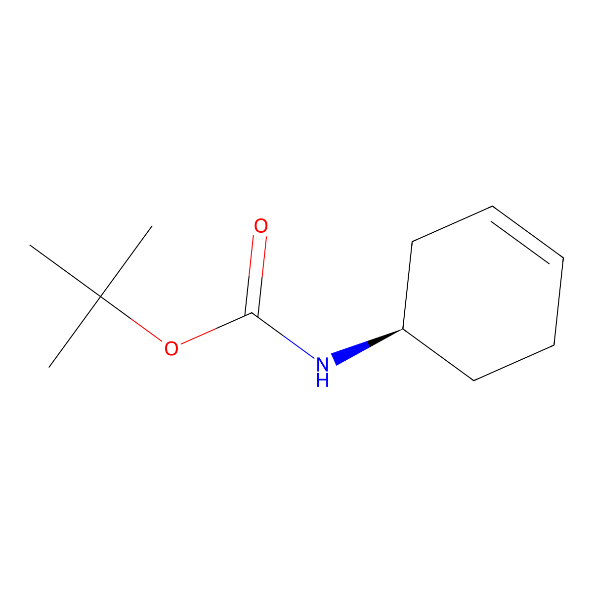(R)-4-(Boc-amino)cyclohexene molecular structure, CAS 1350636-87-1