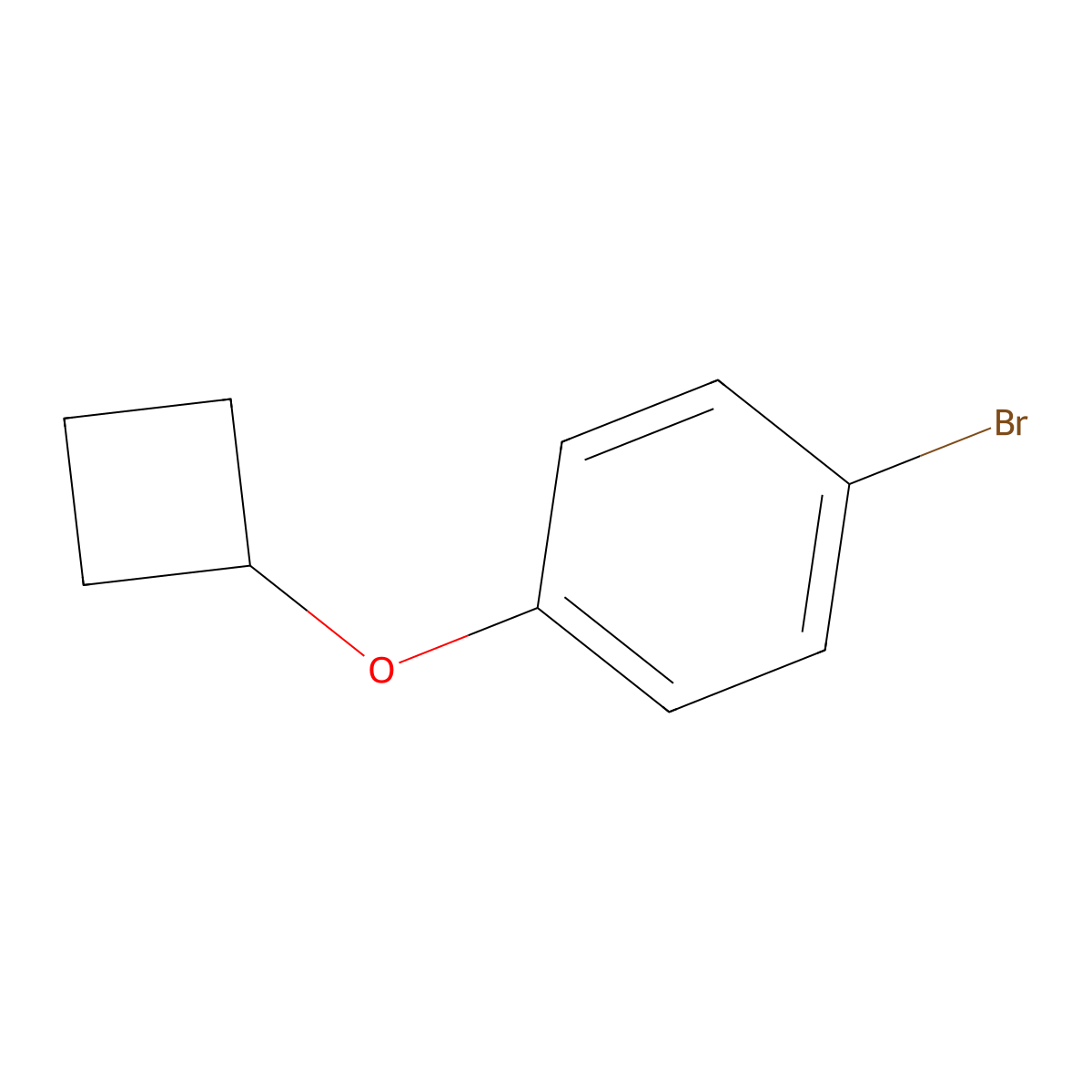 1-Bromo-4-(cyclobutyloxy)benzene molecular structure, CAS 1350640-82-2