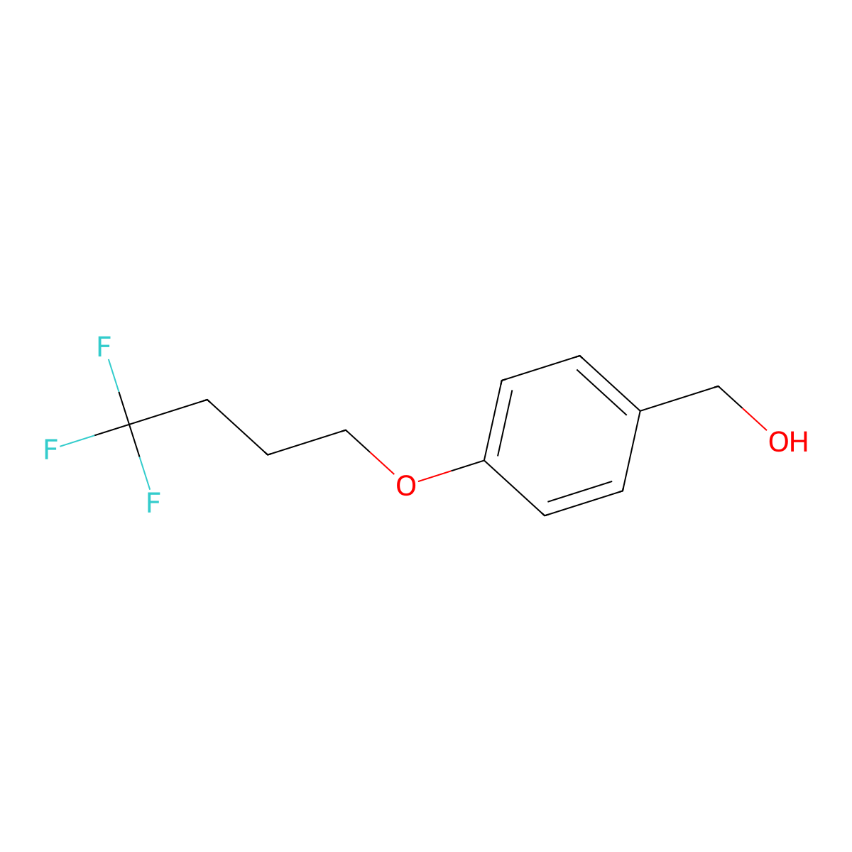 (4-(4,4,4-Trifluorobutoxy)phenyl)methanol molecular structure, CAS 1350642-09-9