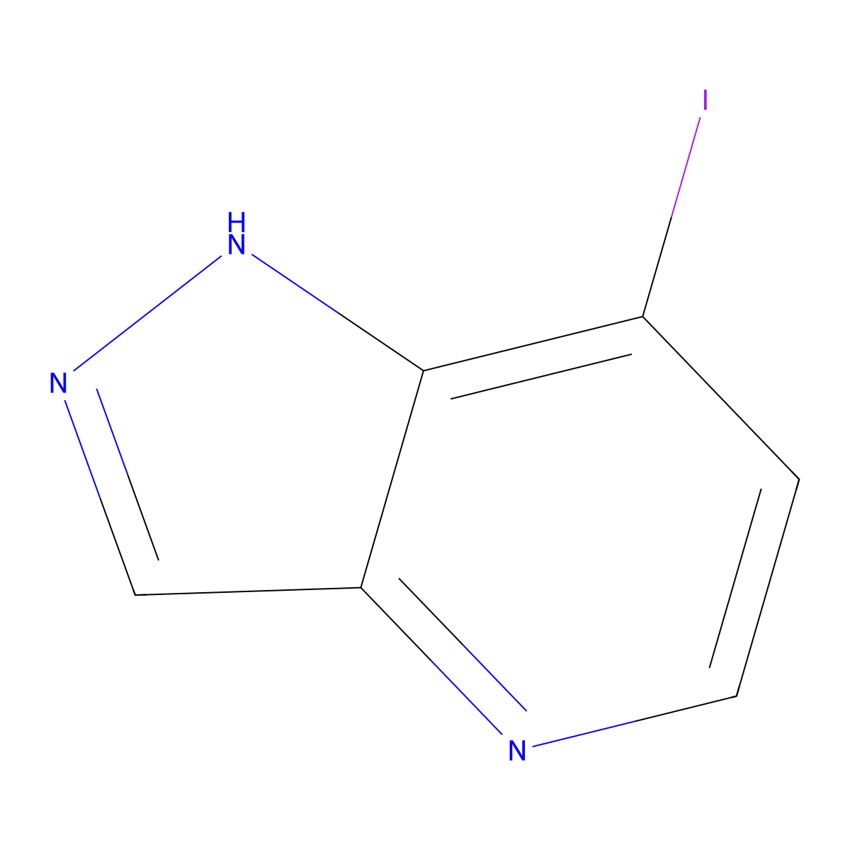 7-iodo-1H-pyrazolo[4,3-b]pyridine molecular structure, CAS 1350648-20-2