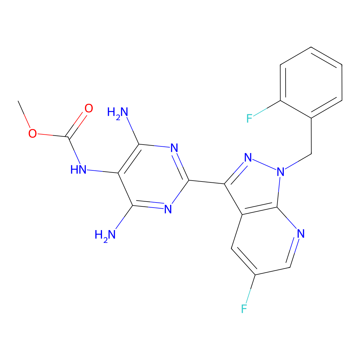 Vericiguat molecular structure, CAS 1350653-20-1