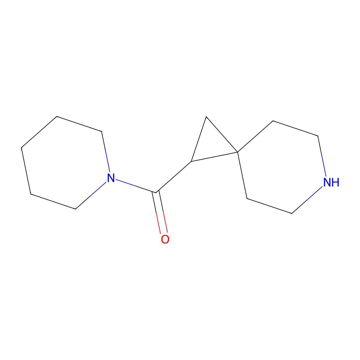 1-(Piperidine-1-carbonyl)-6-azaspiro[2.5]octane molecular structure, CAS 1350659-69-6