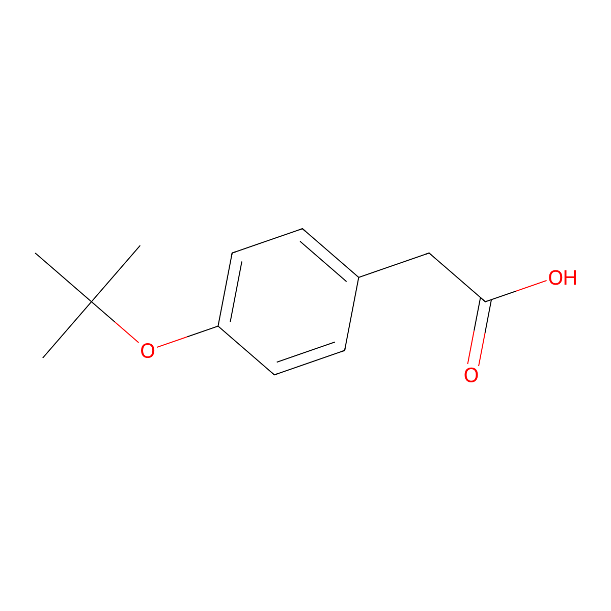 4-tert-BUTOXYPHENYLACETIC ACID molecular structure, CAS 135066-21-6