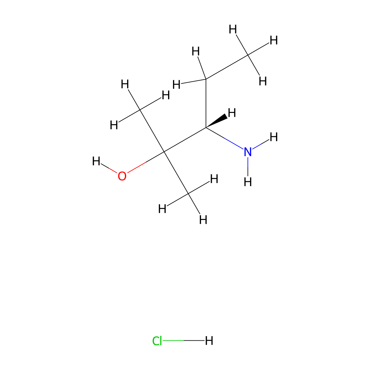 (S)-3-Amino-2-methylpentan-2-ol hydrochloride molecular structure, CAS 1350713-57-3