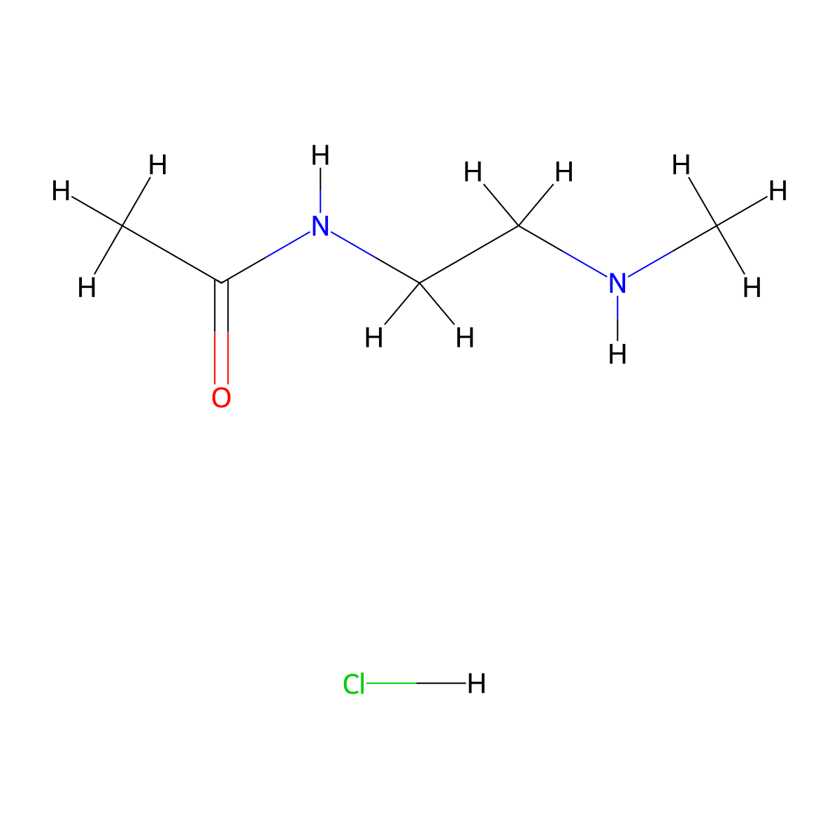 N-(2-(Methylamino)ethyl)acetamide hydrochloride molecular structure, CAS 1350720-14-7