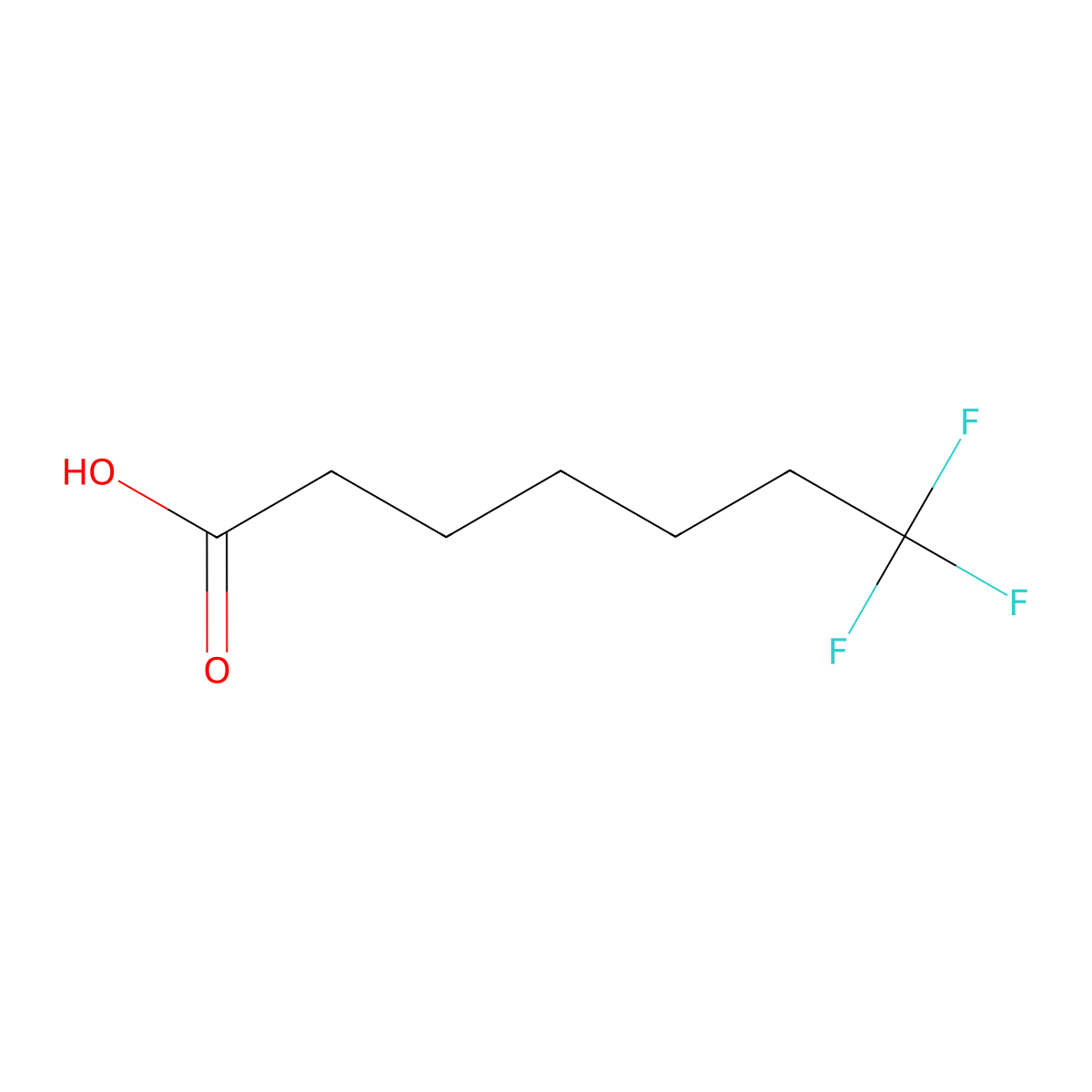 7,7,7-Trifluoroheptanoic acid molecular structure, CAS 1350731-79-1