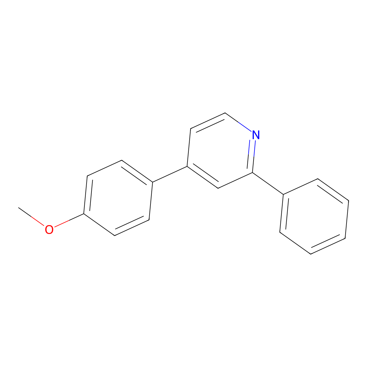 4-(4-Methoxyphenyl)-2-phenylpyridine molecular structure, CAS 1350737-69-7