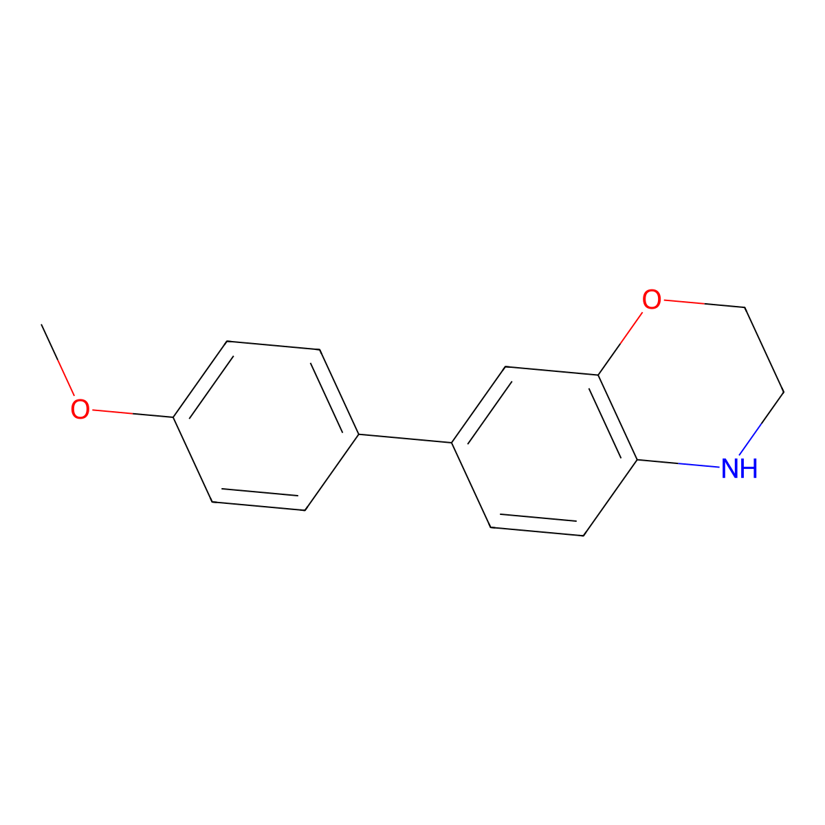 7-(4-Methoxyphenyl)-3,4-dihydro-2H-1,4-benzoxazine molecular structure, CAS 1350738-88-3