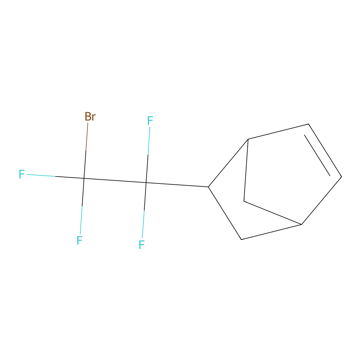 5-(2-Bromo-1,1,2,2-tetrafluoroethyl)bicyclo[2.2.1]hept-2-ene molecular structure, CAS 135074-42-9